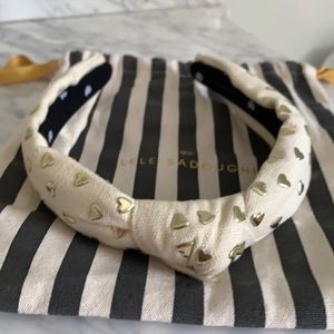 Lele Sadoughi Slim Heart Embellished Headband